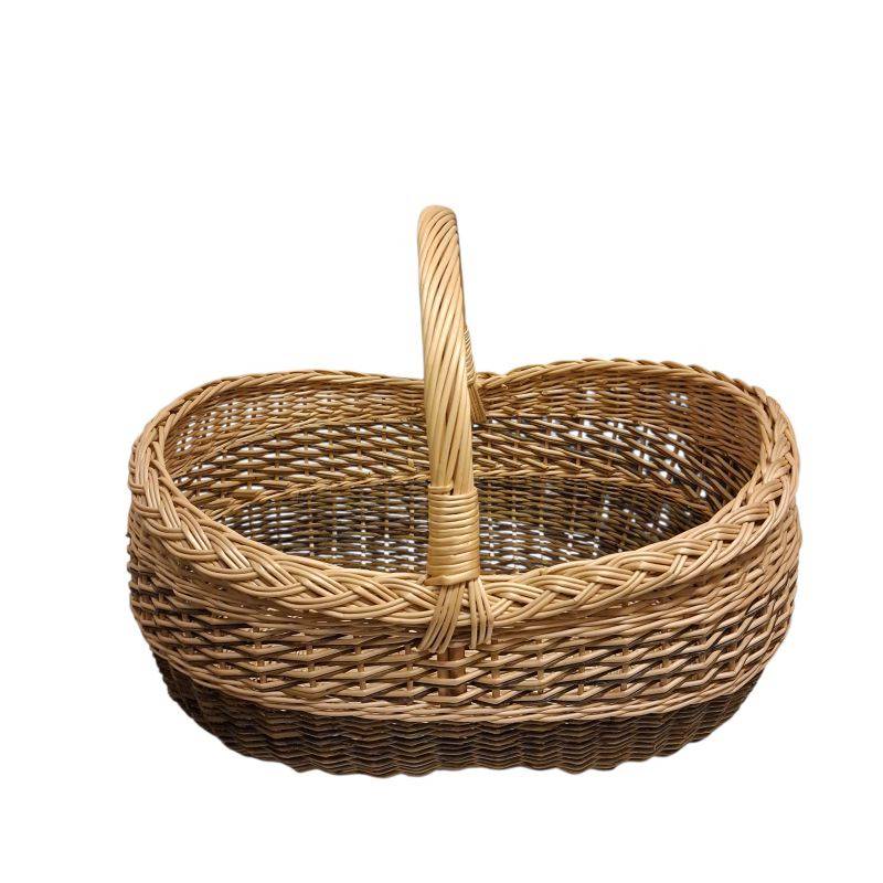 Käsitööna punutud korv (nr. 62 L26)
