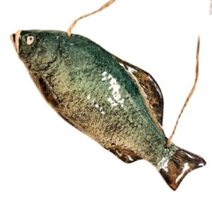 Ceramic fish figurine “Little Roach” natural (L.T. no. 127)