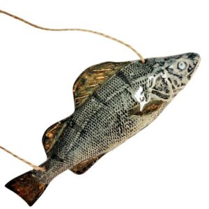 Ceramic fish figurine “Small perch” natural (L.T. no. 95)