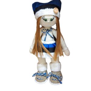 Crocheted doll "Estonian girl" (No. 3/ V.P.)