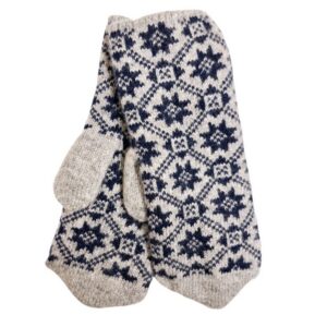 Варежки вязаные «Восьмиугольник» L-XL (артикул 485-486)