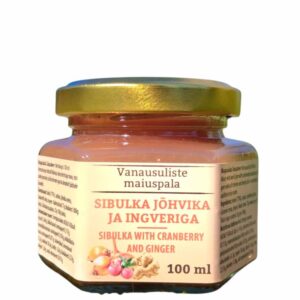 Old Believers' treat - Onion with cranberry and ginger. Magasiaida Talusahver.