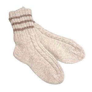 Dog wool socks "Light brown" size 43-44 (M.M. no. 5)