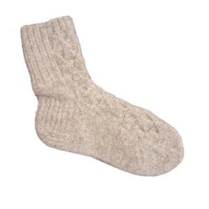 Dog wool socks "Gray-brown" size 42-43 (M.M. no. 3)
