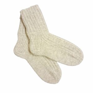 Dog wool socks "Light grey" size 39-40 (M.M. no. 1)