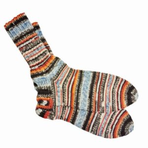 Hand-knitted socks "Autumn colors" size 43-44 (no. 17 H.Tukk)