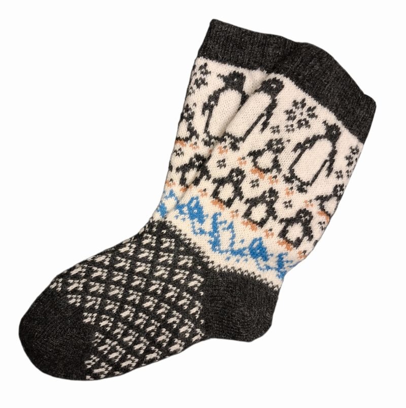 Kootud sokid “Pingviinid” 41-42 (nr. 1039-1040 G.Z)